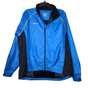 Mountain Warehouse Active IsoDry Cycling Jacket XXL Blue Waterproof Reflective